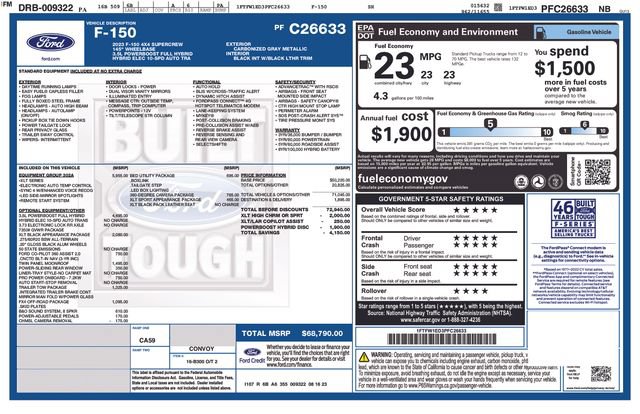 Certified 2023 Ford F150 XLT w/ Equipment Group 302A High AWD/4WD image 5
