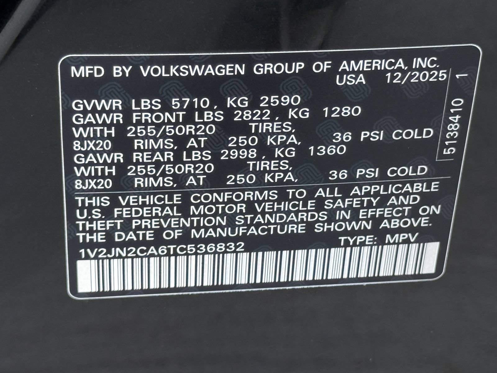 New 2026 Volkswagen Atlas SE FWD image 26
