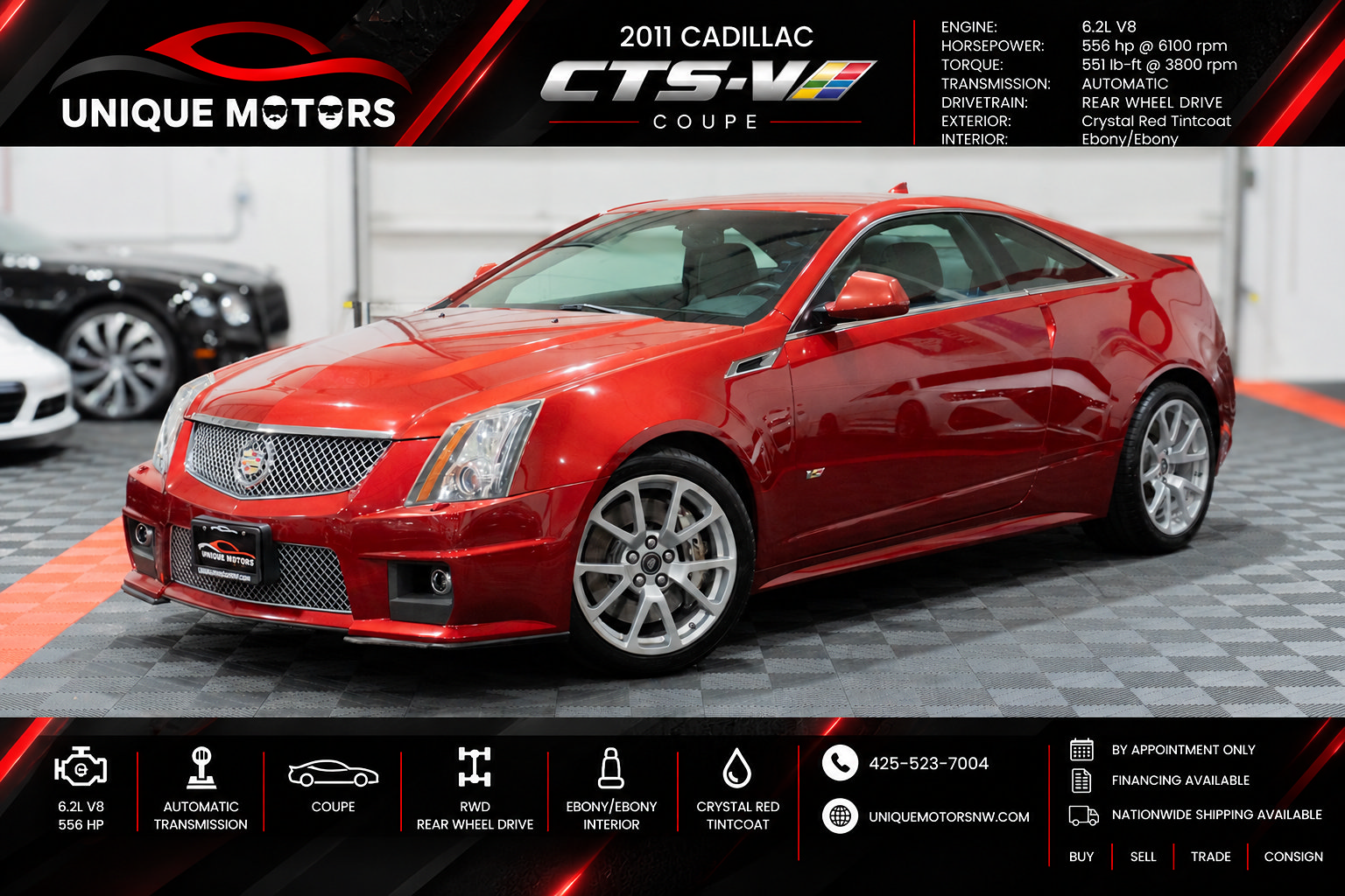 Used 2011 Cadillac CTS V RWD image 1
