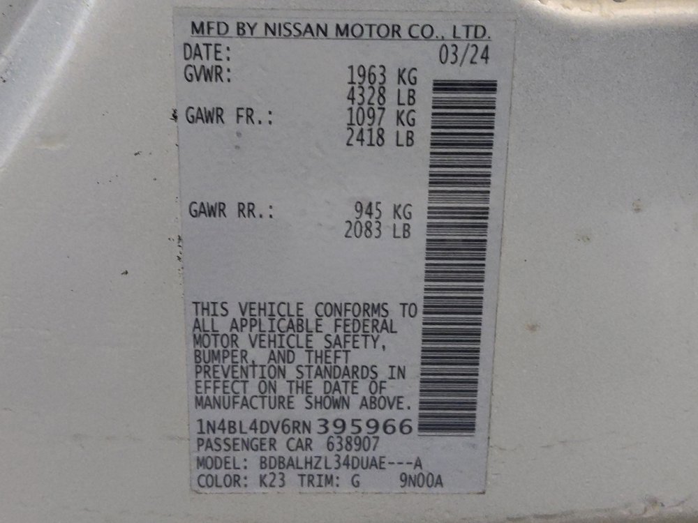 Used 2024 Nissan Altima 2.5 SV w/ SV Premium Package image 33