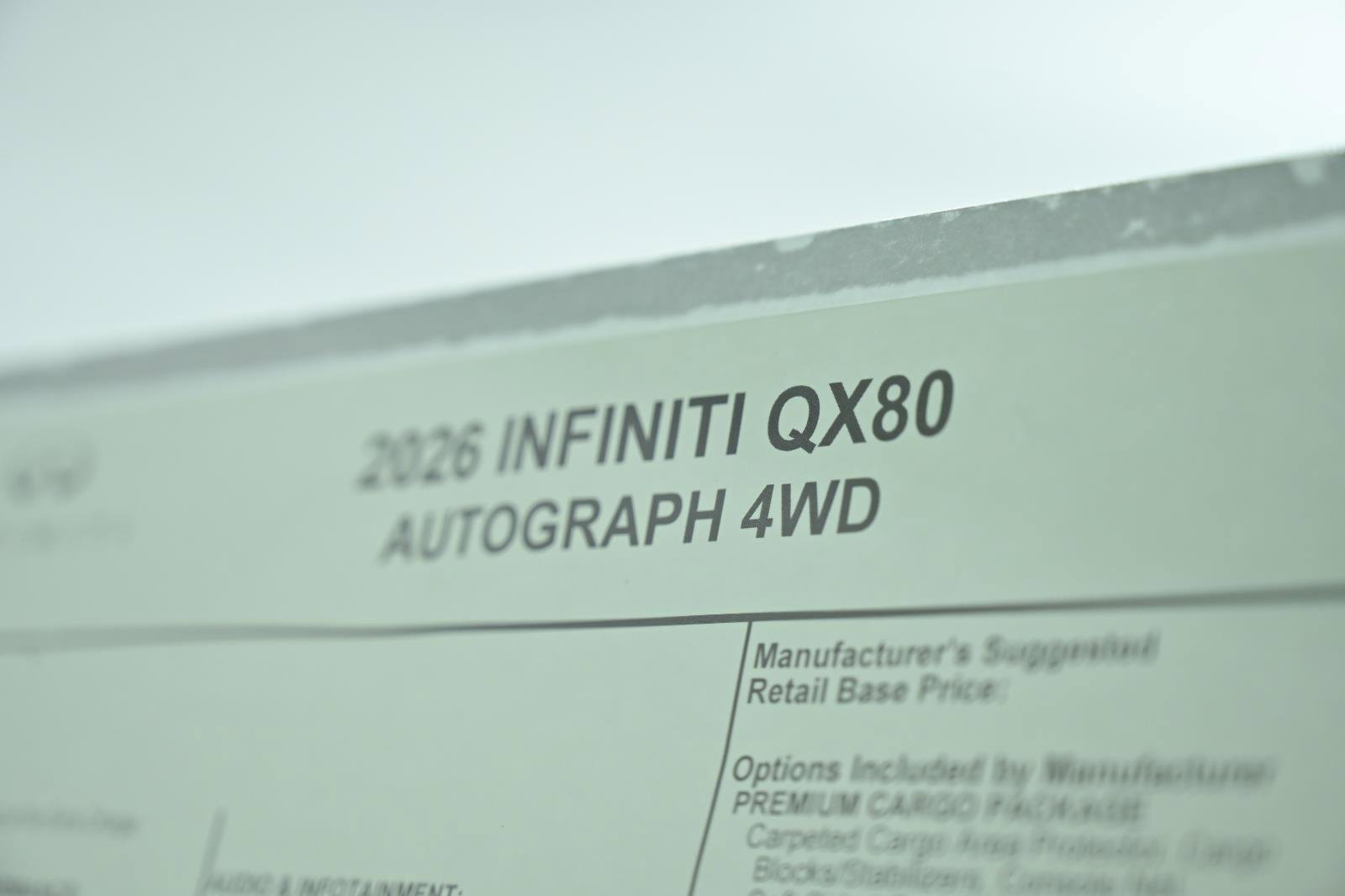 New 2026 INFINITI QX80 Autograph w/ Premium Cargo Package image 45