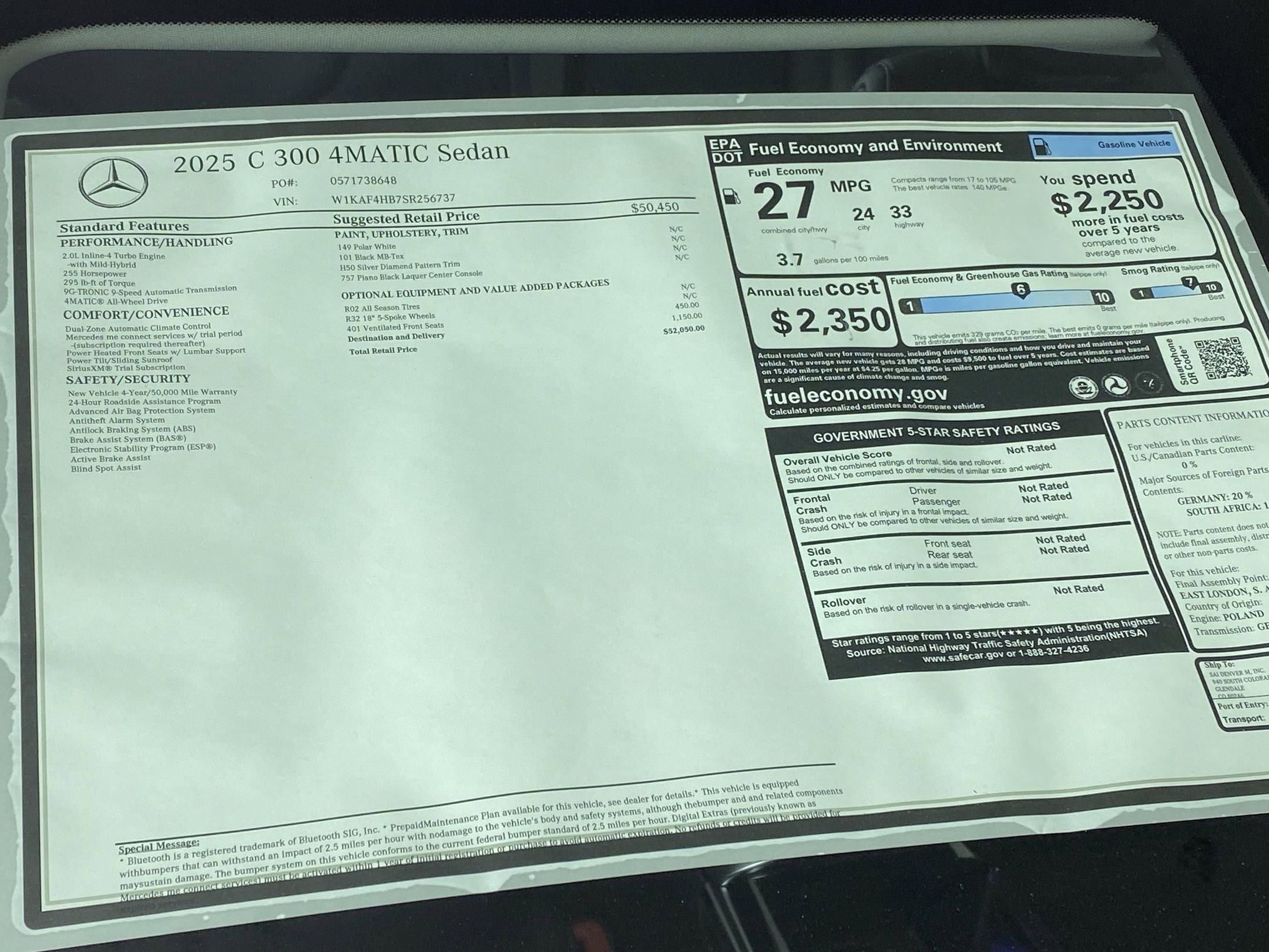 Used 2025 Mercedes-Benz C 300 C 300 image 31