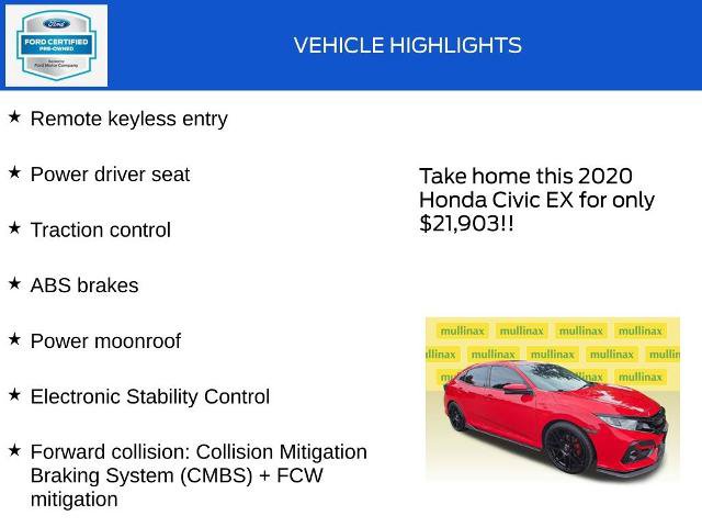 Used 2020 Honda Civic EX image 17