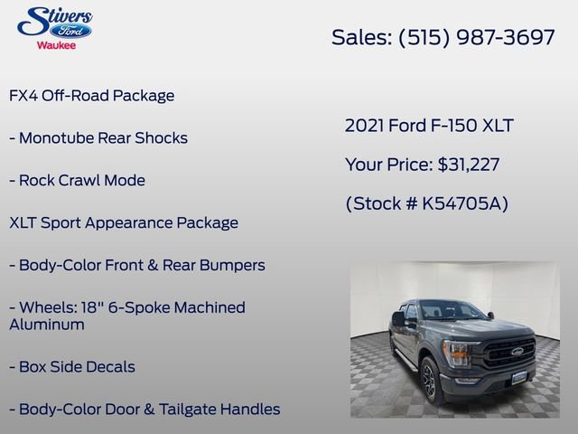Used 2021 Ford F150 XLT w/ Equipment Group 302A High AWD/4WD image 28