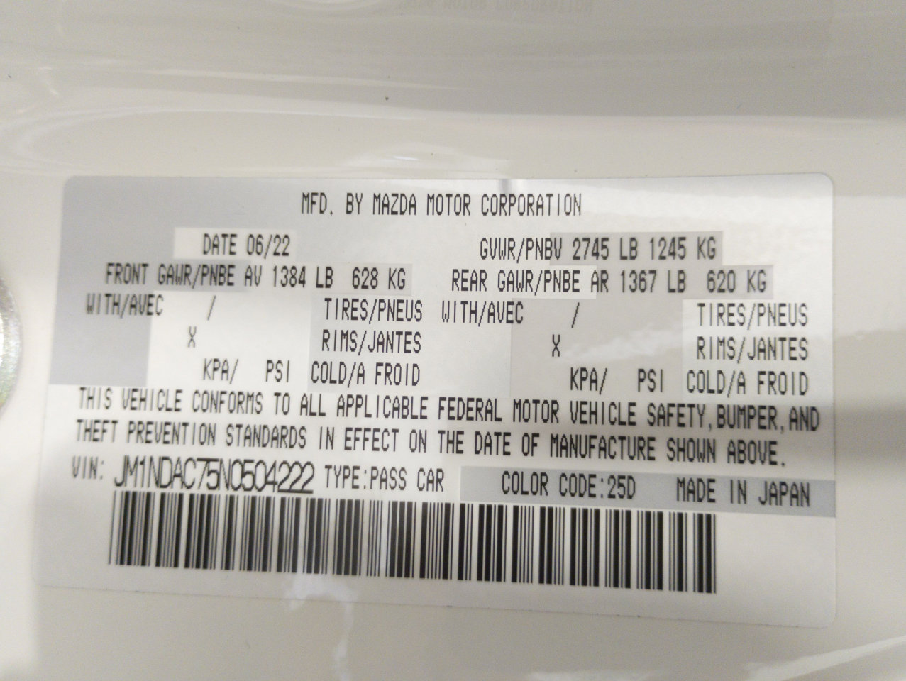 Used 2022 MAZDA MX-5 Miata Club w/ Brembo/BBS Recaro Package image 98