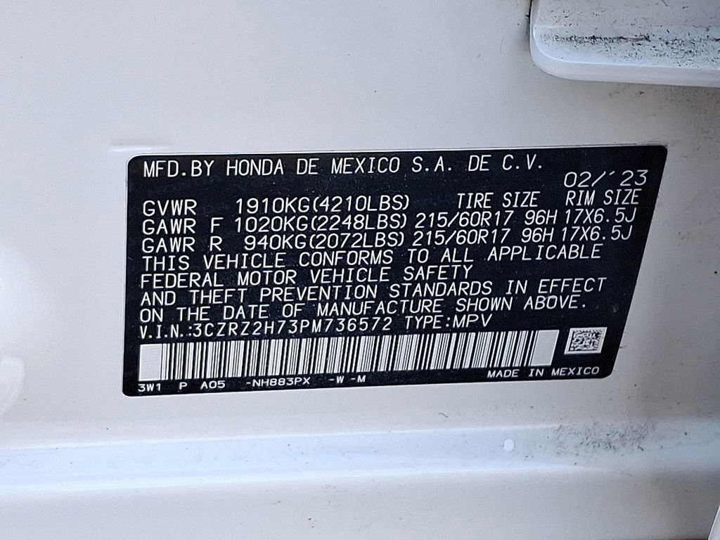 Certified 2023 Honda HR-V EX-L image 27