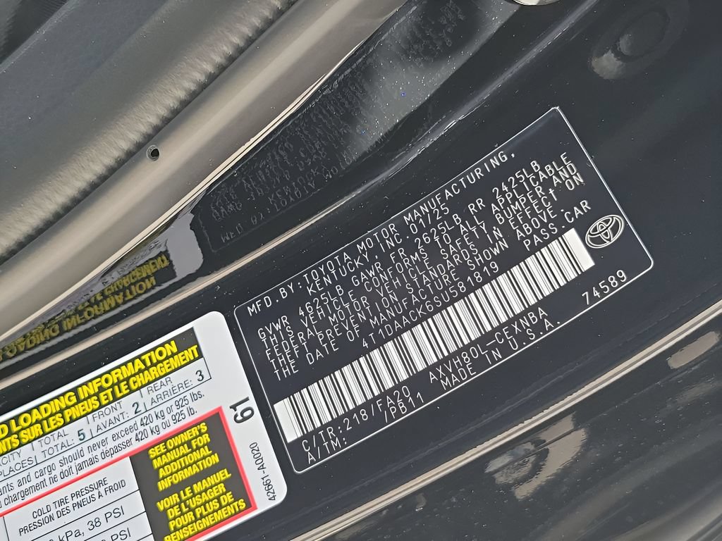 New 2025 Toyota Camry LE FWD image 48