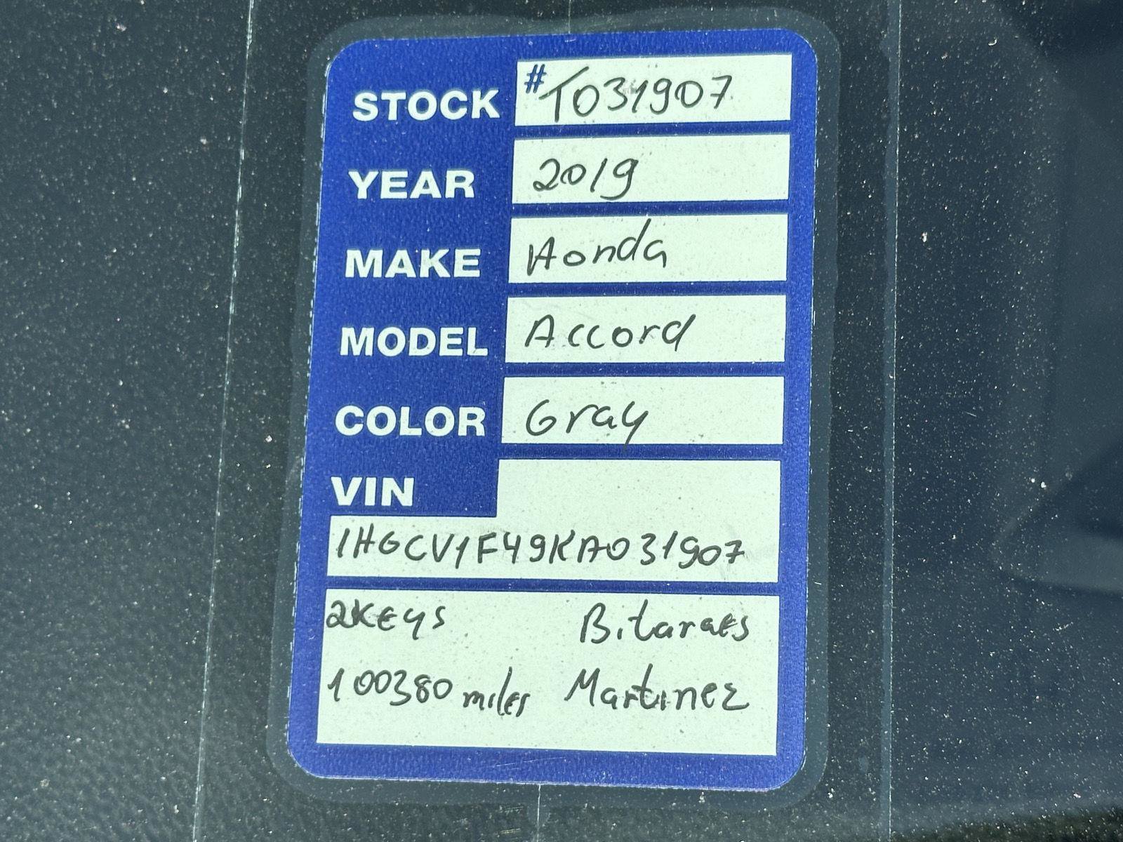 Used 2019 Honda Accord EX image 15