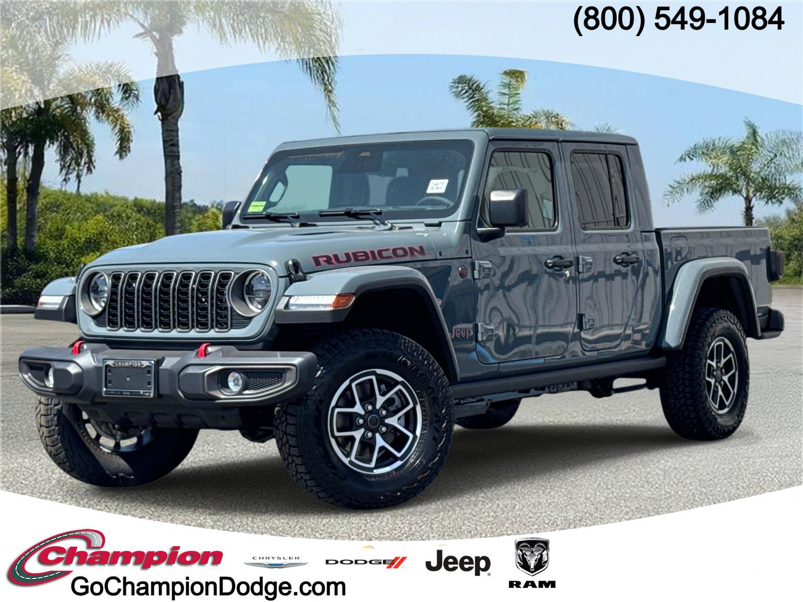 New 2026 Jeep Gladiator Rubicon w/ Steel Power Dome Hood Package