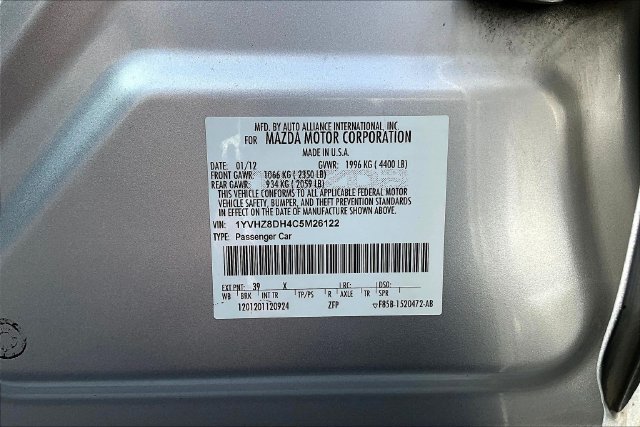 Used 2012 MAZDA MAZDA6 i Touring FWD image 6