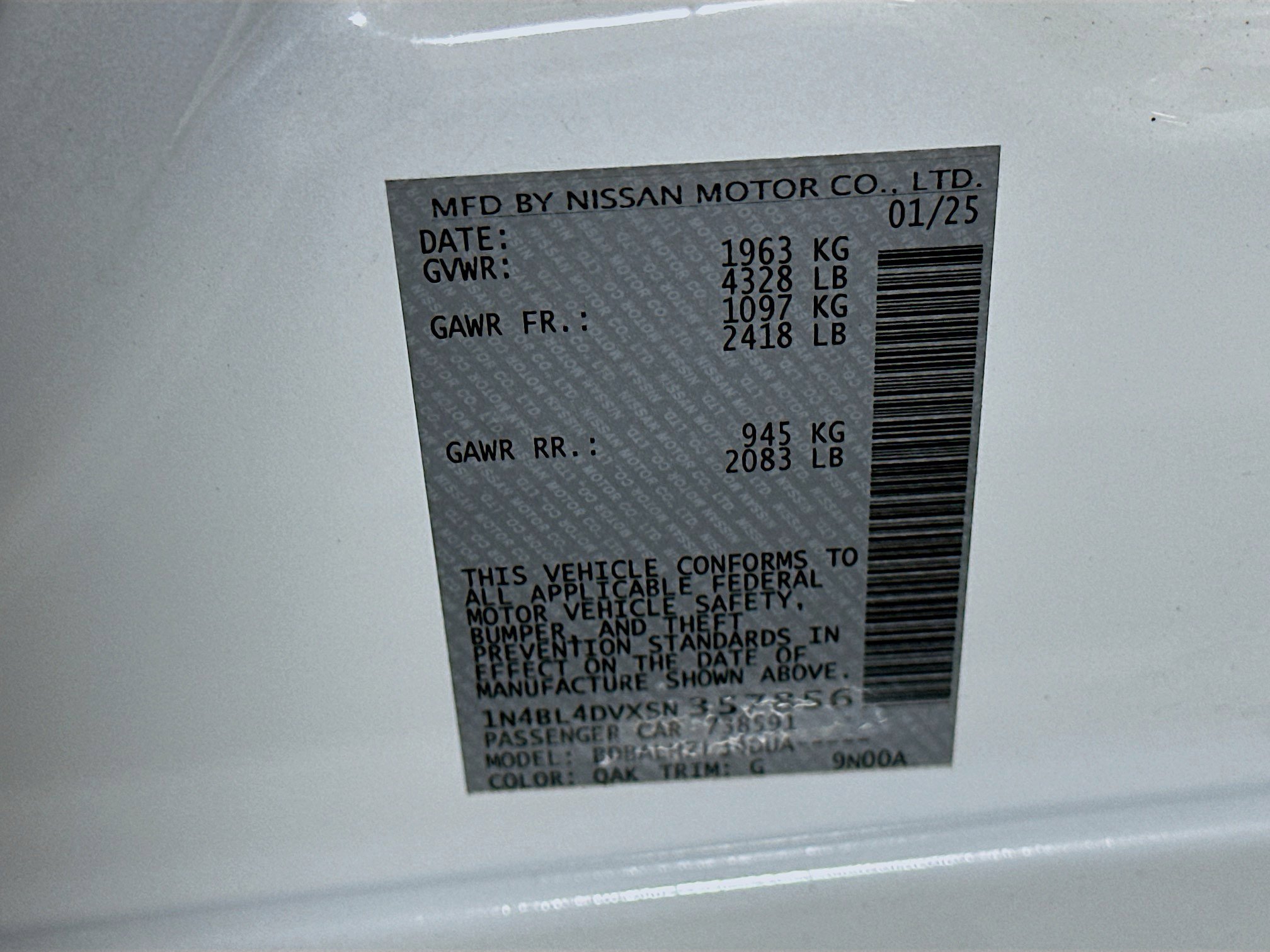 Used 2025 Nissan Altima 2.5 SV image 12