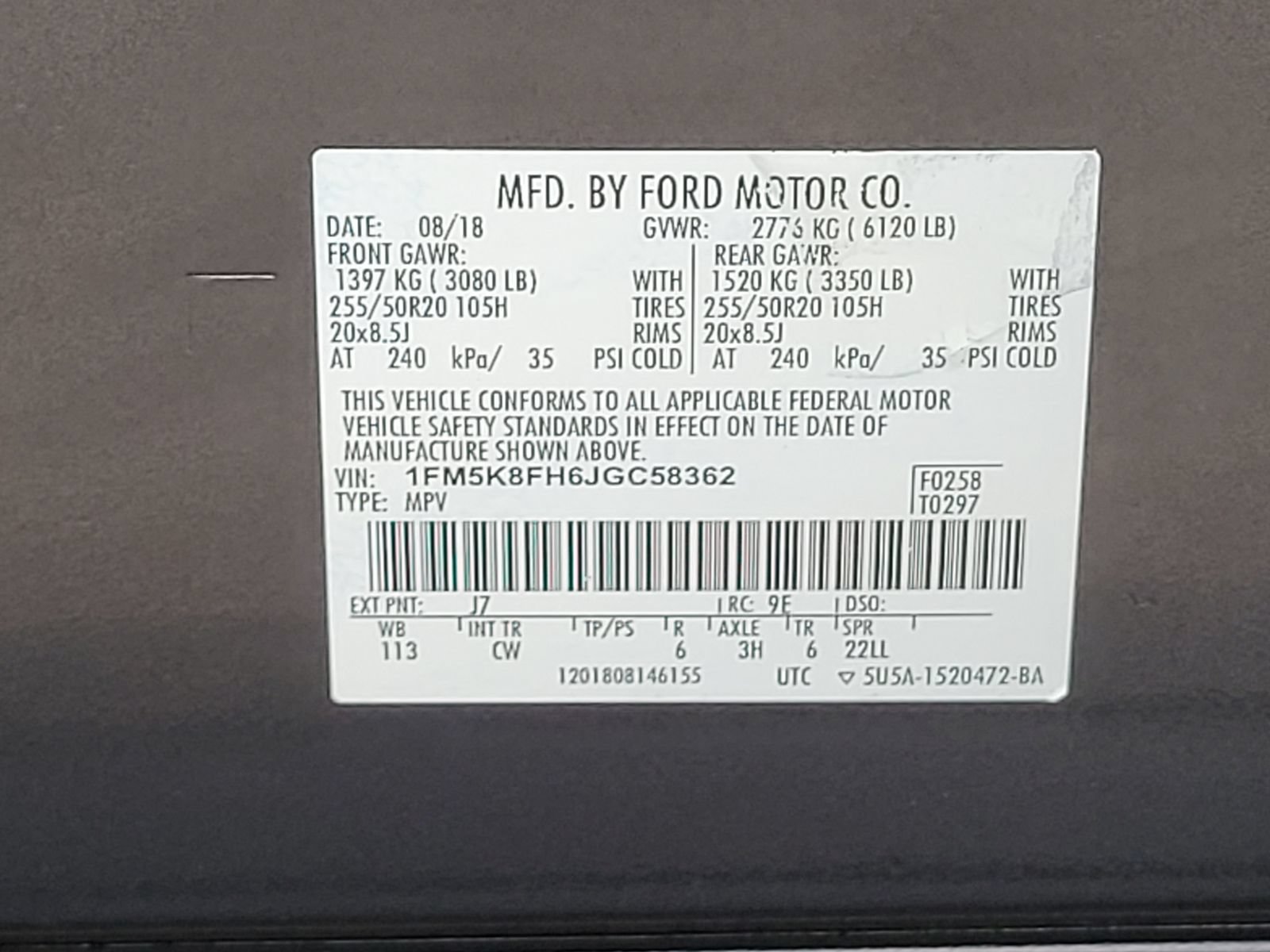 Used 2018 Ford Explorer Limited AWD/4WD image 17