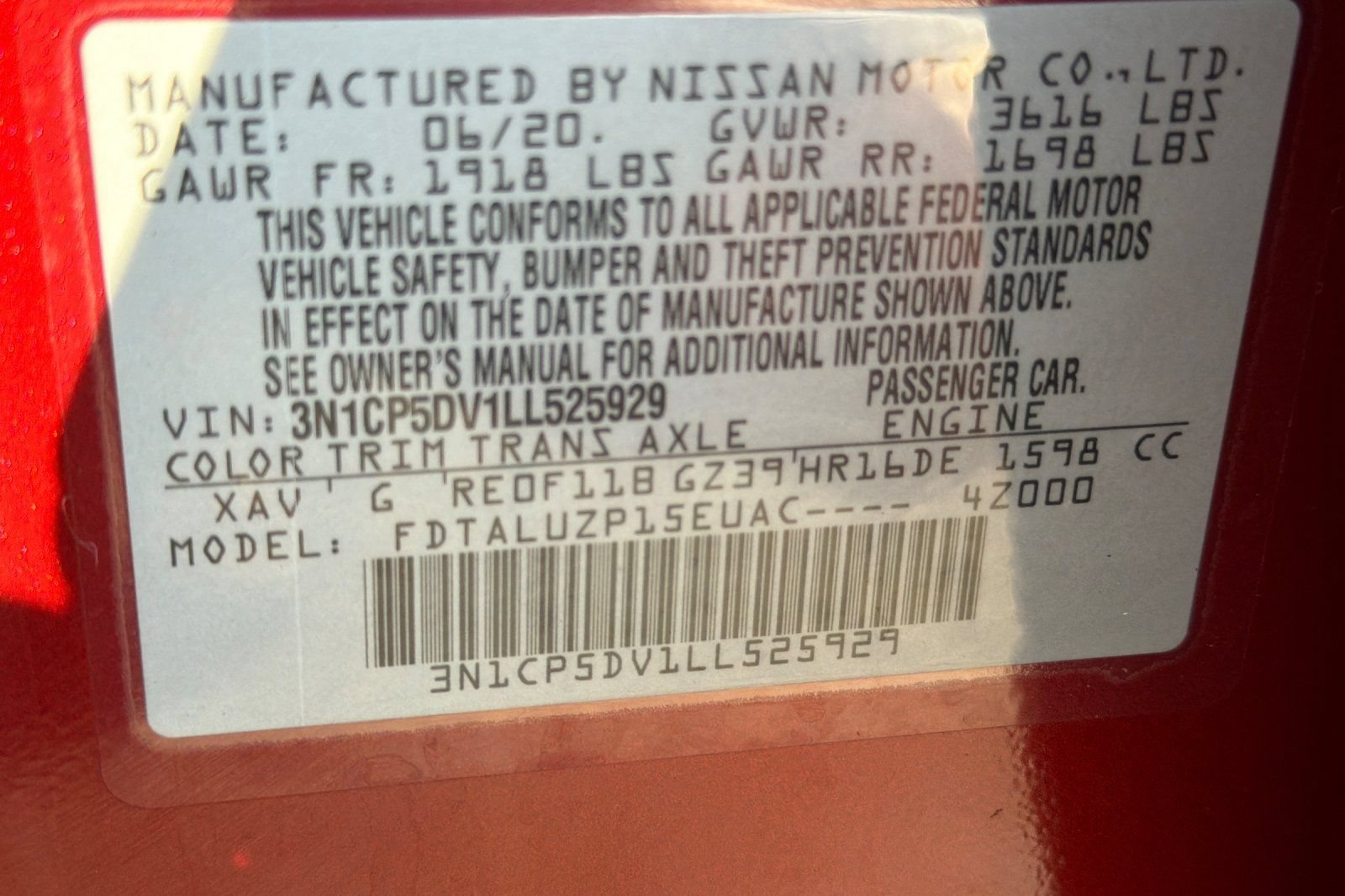 Used 2020 Nissan Kicks SR w/ SR Premium Package FWD image 28