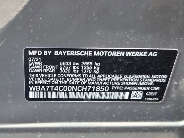 Used 2022 BMW 740i xDrive w/ Premium Package image 25