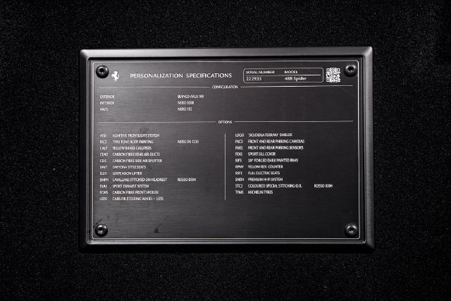Certified 2017 Ferrari 488 Spider RWD image 63