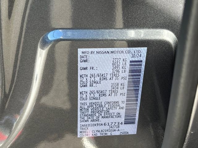 New 2025 Nissan Frontier SV image 28