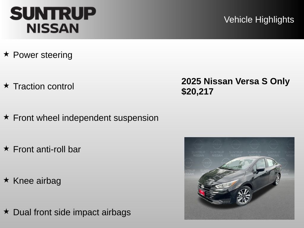 Used 2025 Nissan Versa S w/ S Plus Package image 16