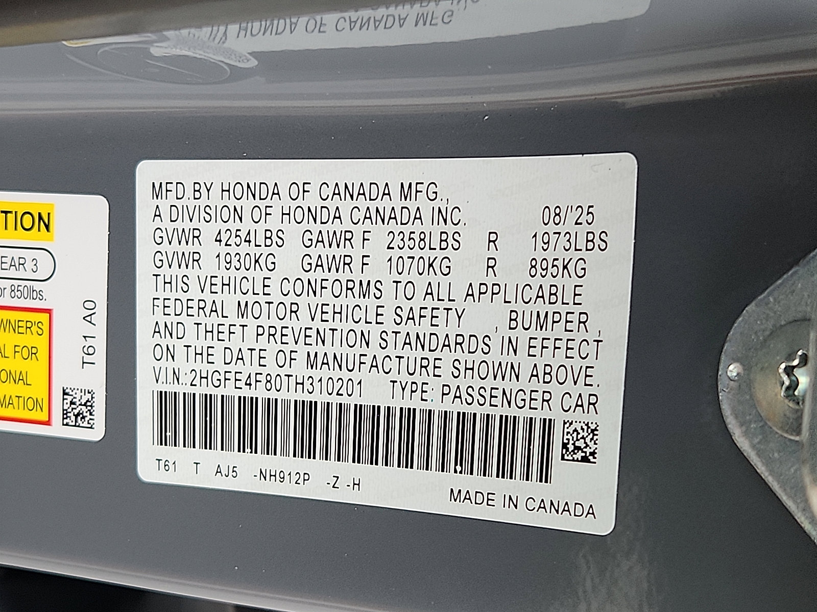 New 2026 Honda Civic Sport Touring image 18