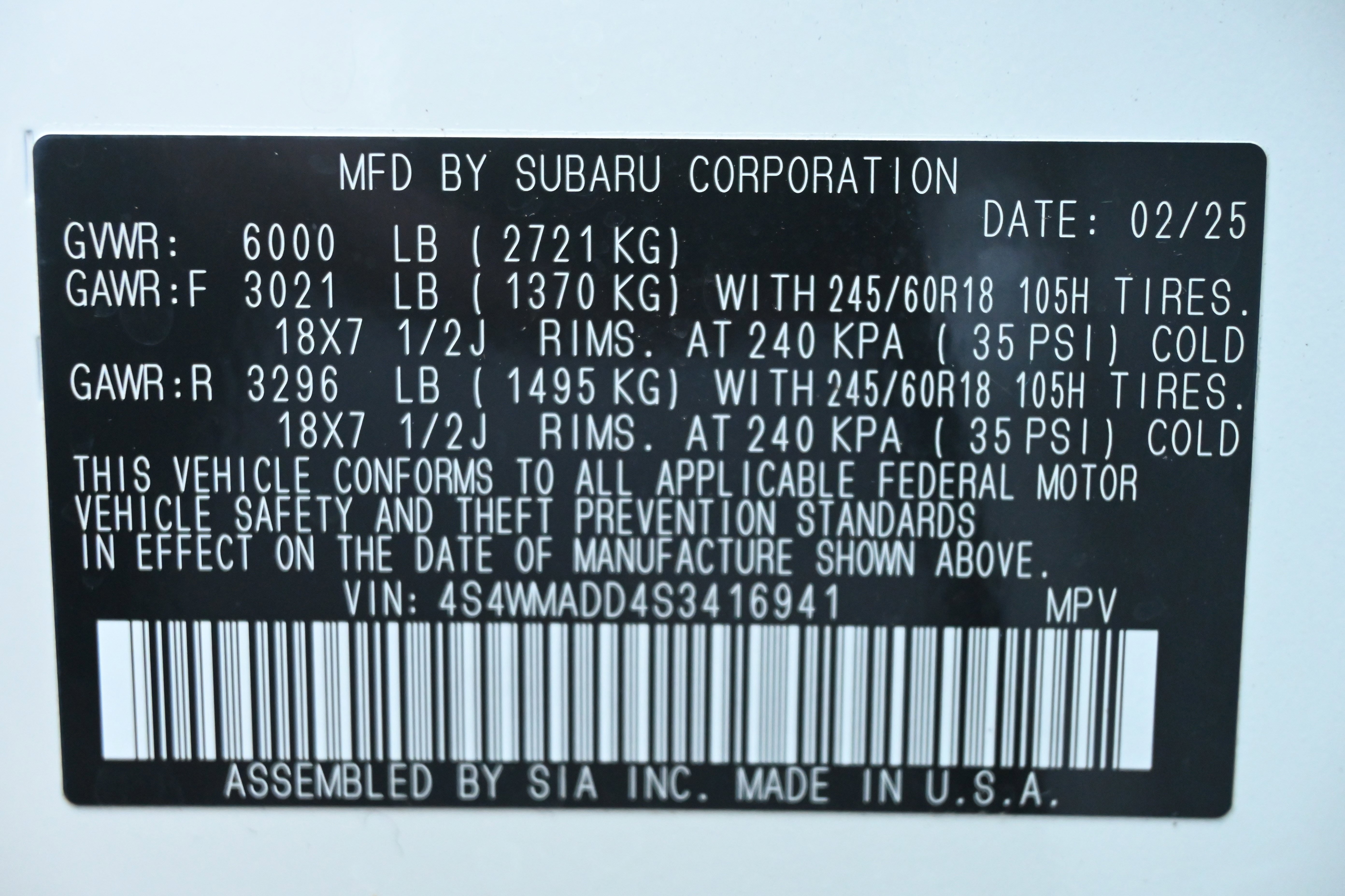 Certified 2025 Subaru Ascent Premium image 35