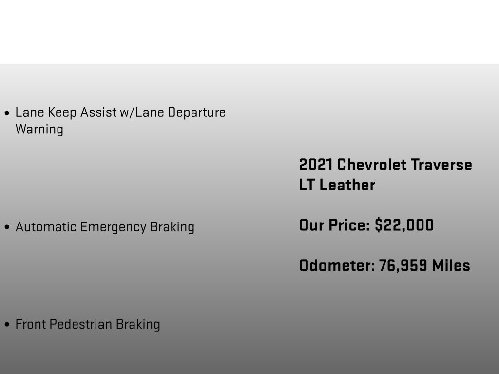 Used 2021 Chevrolet Traverse LT AWD/4WD image 24