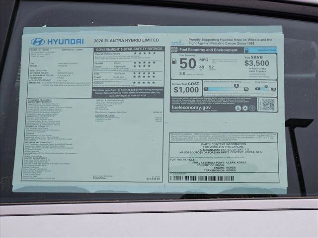 New 2026 Hyundai Elantra Limited FWD image 17