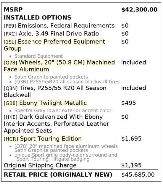 Used 2021 Buick Enclave Essence w/ Sport Touring Edition FWD image 4