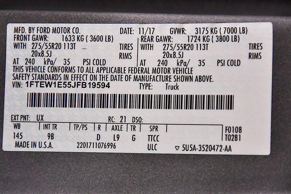 Used 2018 Ford F150 Platinum w/ Equipment Group 701A Luxury AWD/4WD image 18