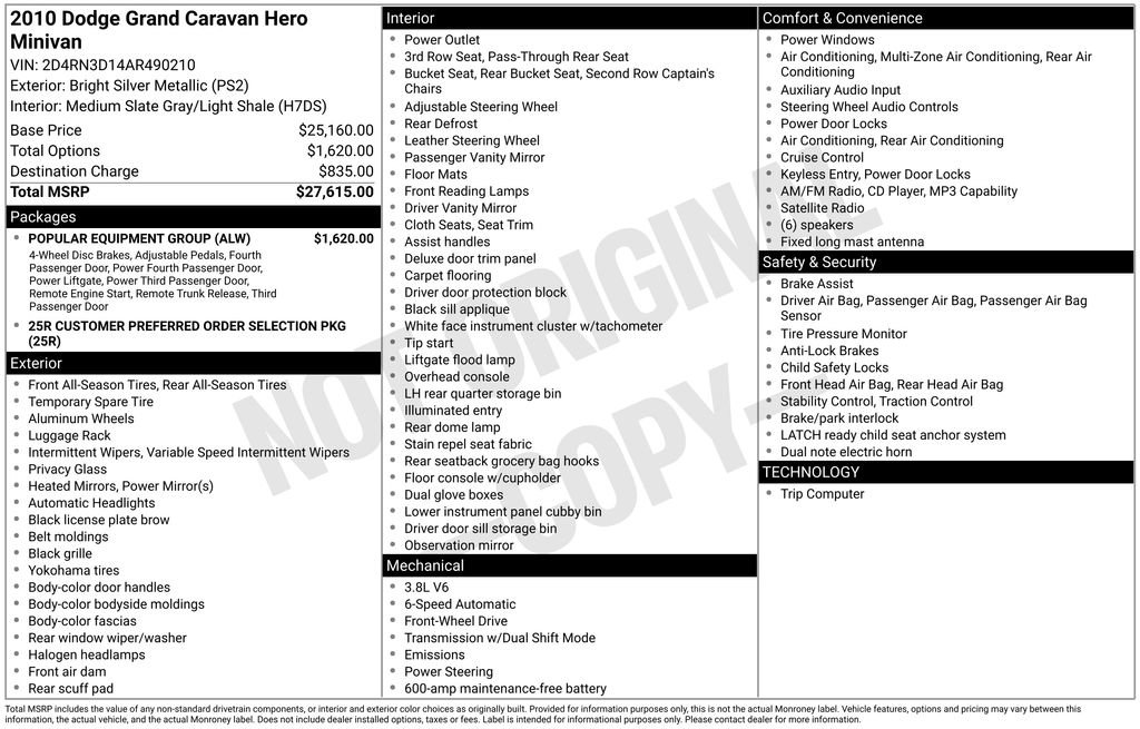 Used 2010 Dodge Grand Caravan Hero w/ Popular Equipment Group FWD image 12