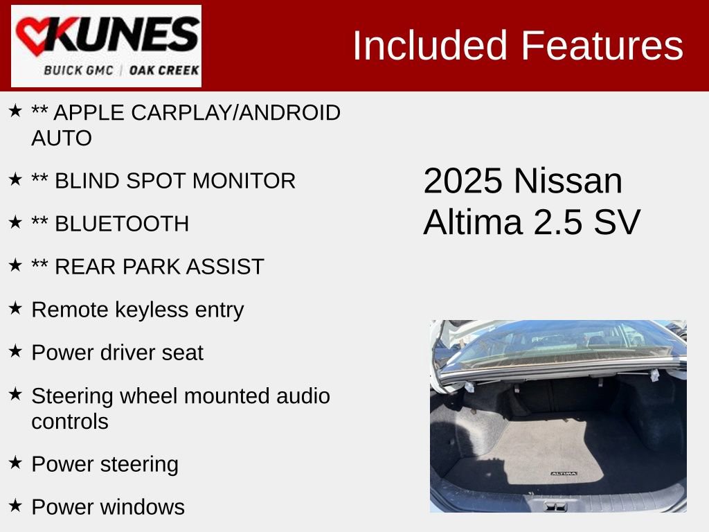 Used 2025 Nissan Altima 2.5 SV image 2