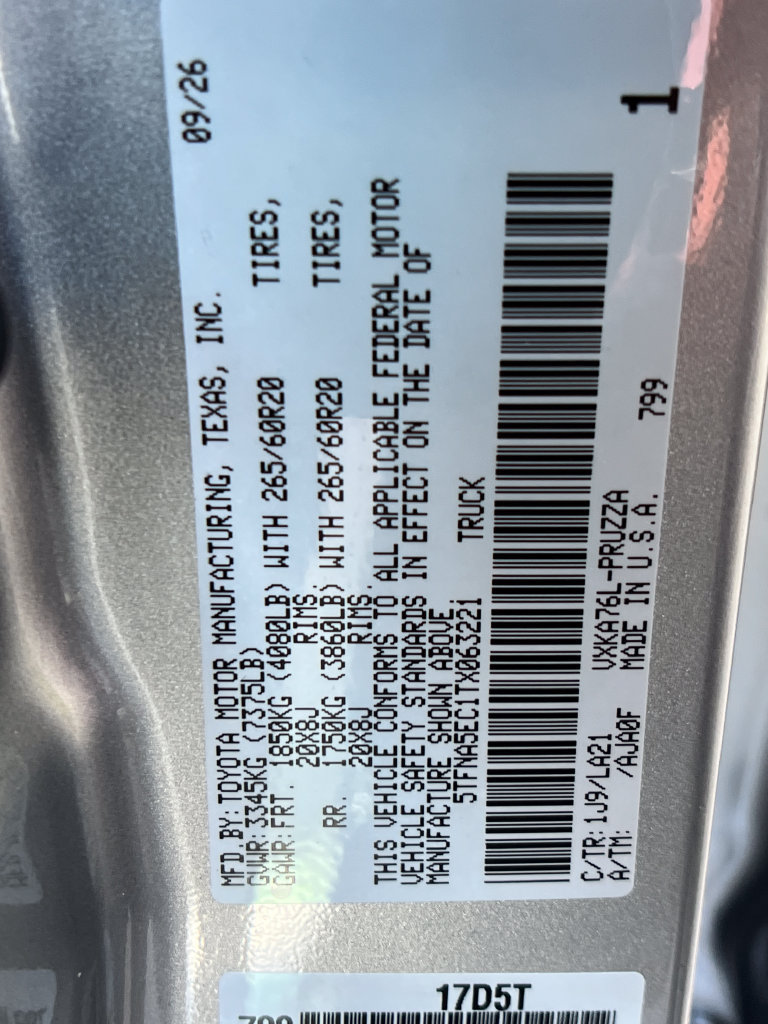 New 2026 Toyota Tundra Platinum AWD/4WD image 27