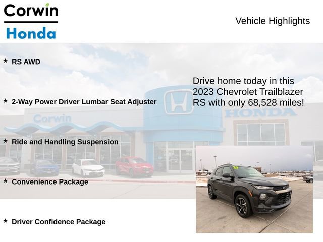 Used 2023 Chevrolet TrailBlazer RS w/ Technology Package image 7