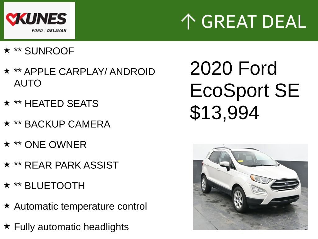 Used 2020 Ford EcoSport SE image 2