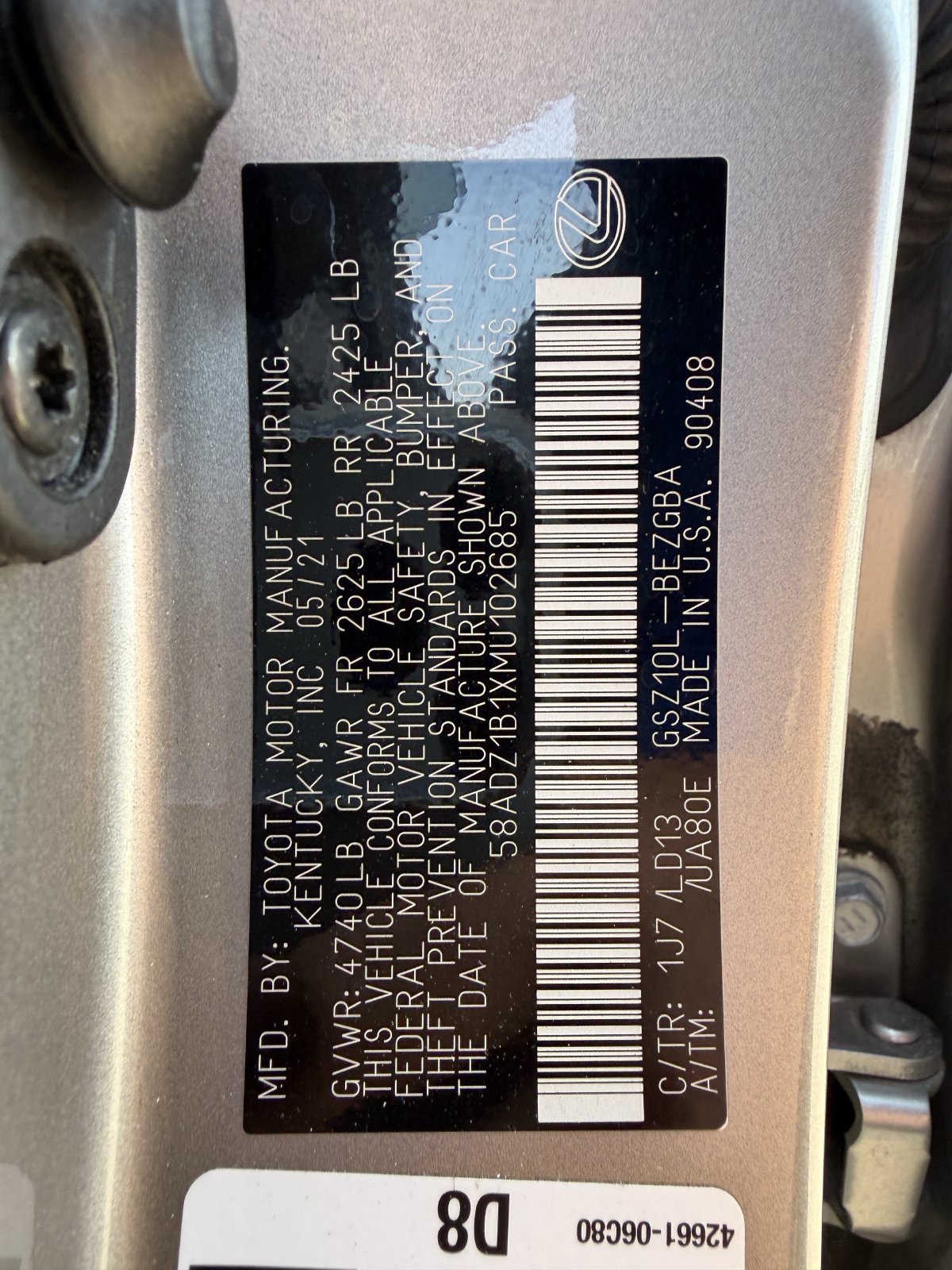 Used 2021 Lexus ES 350 w/ Premium Package FWD image 29