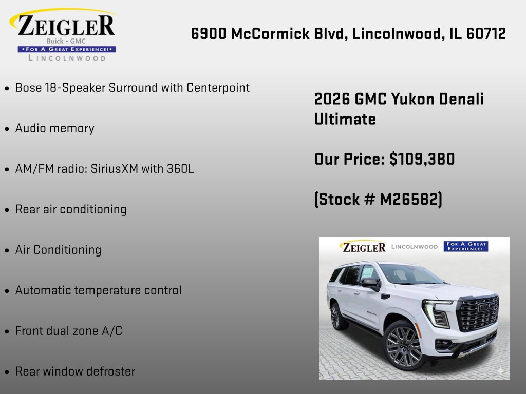 New 2026 GMC Yukon Denali Ultimate AWD/4WD image 12