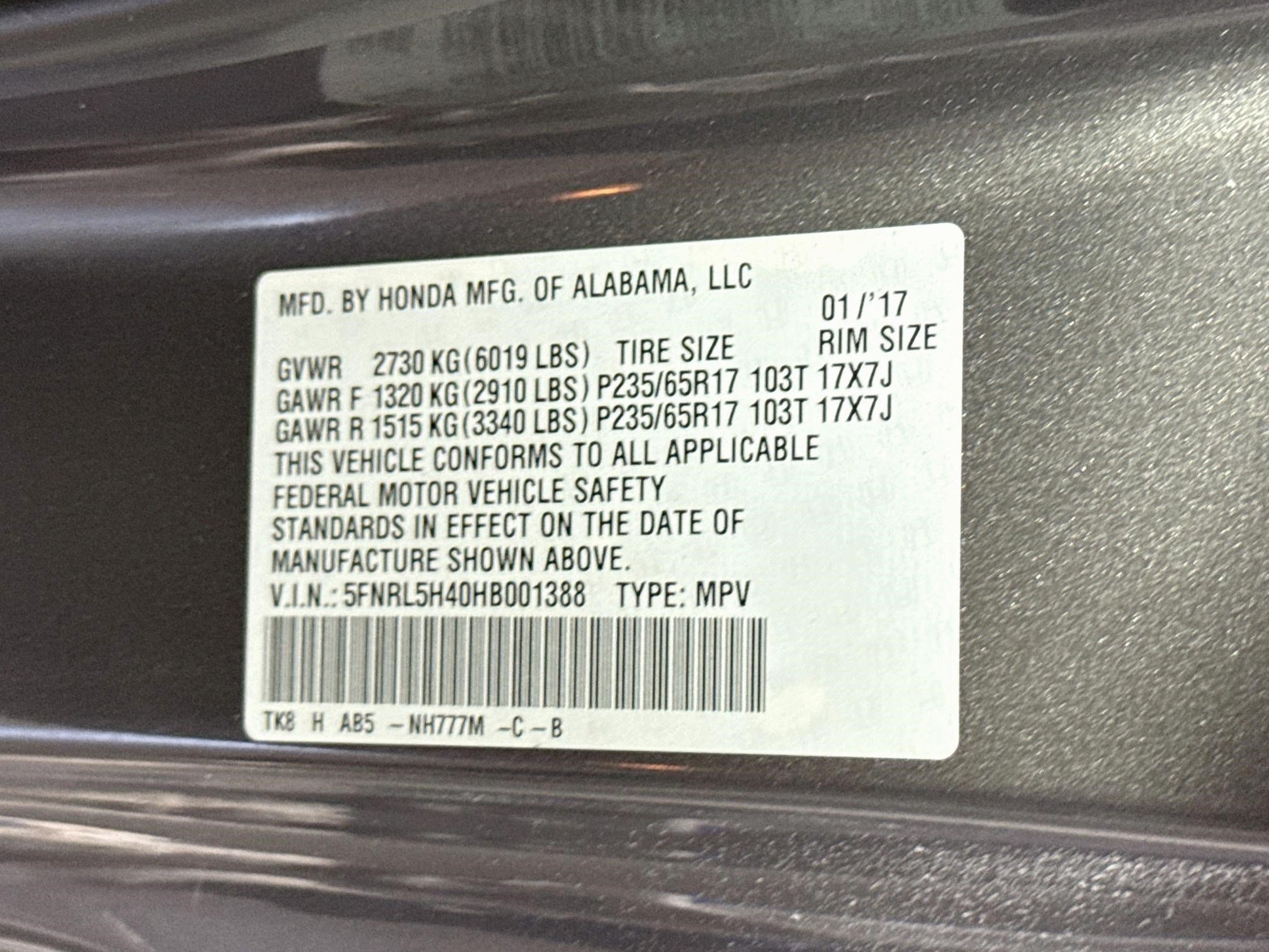 Used 2017 Honda Odyssey EX image 38