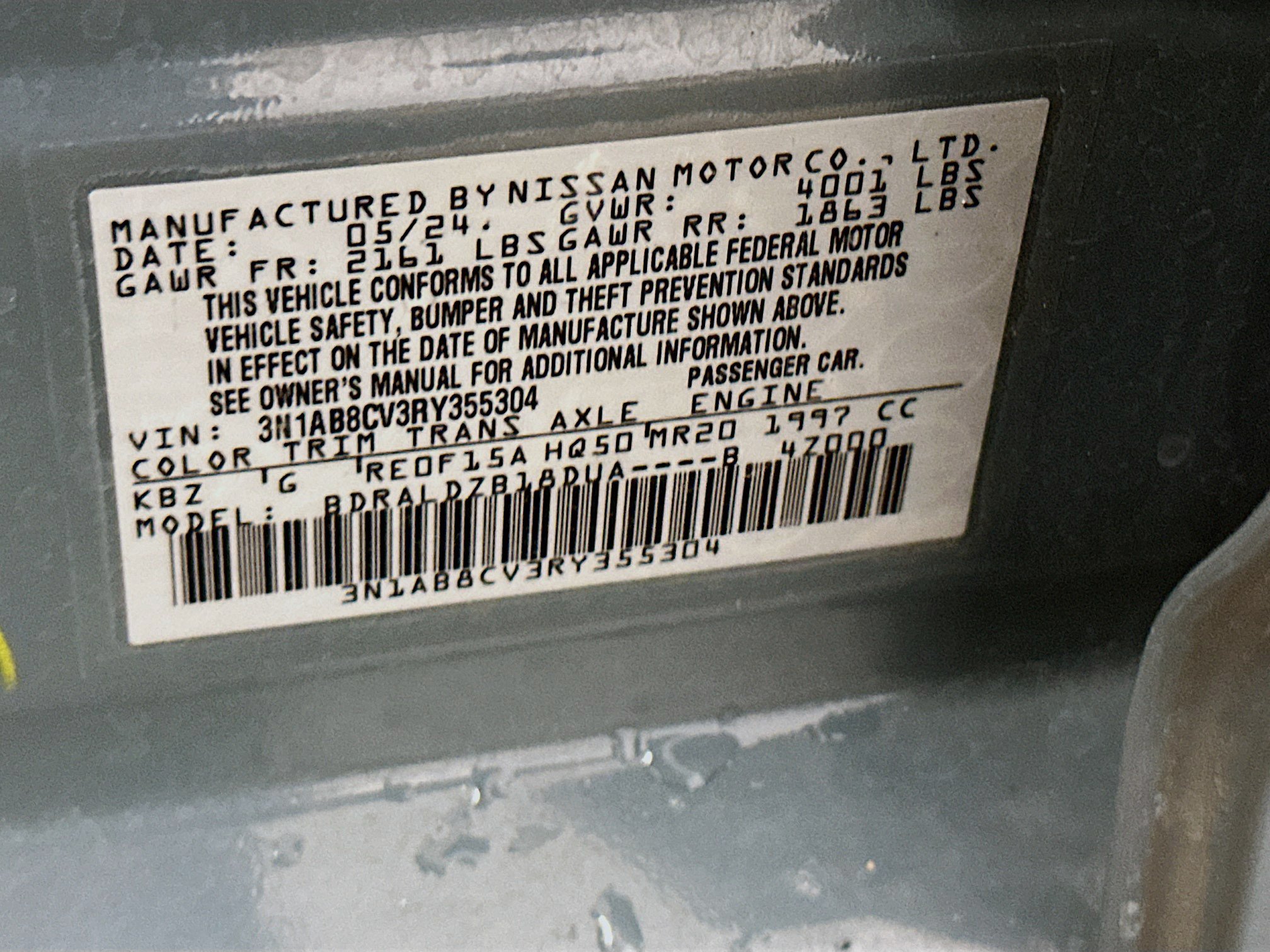Used 2024 Nissan Sentra SV FWD image 12