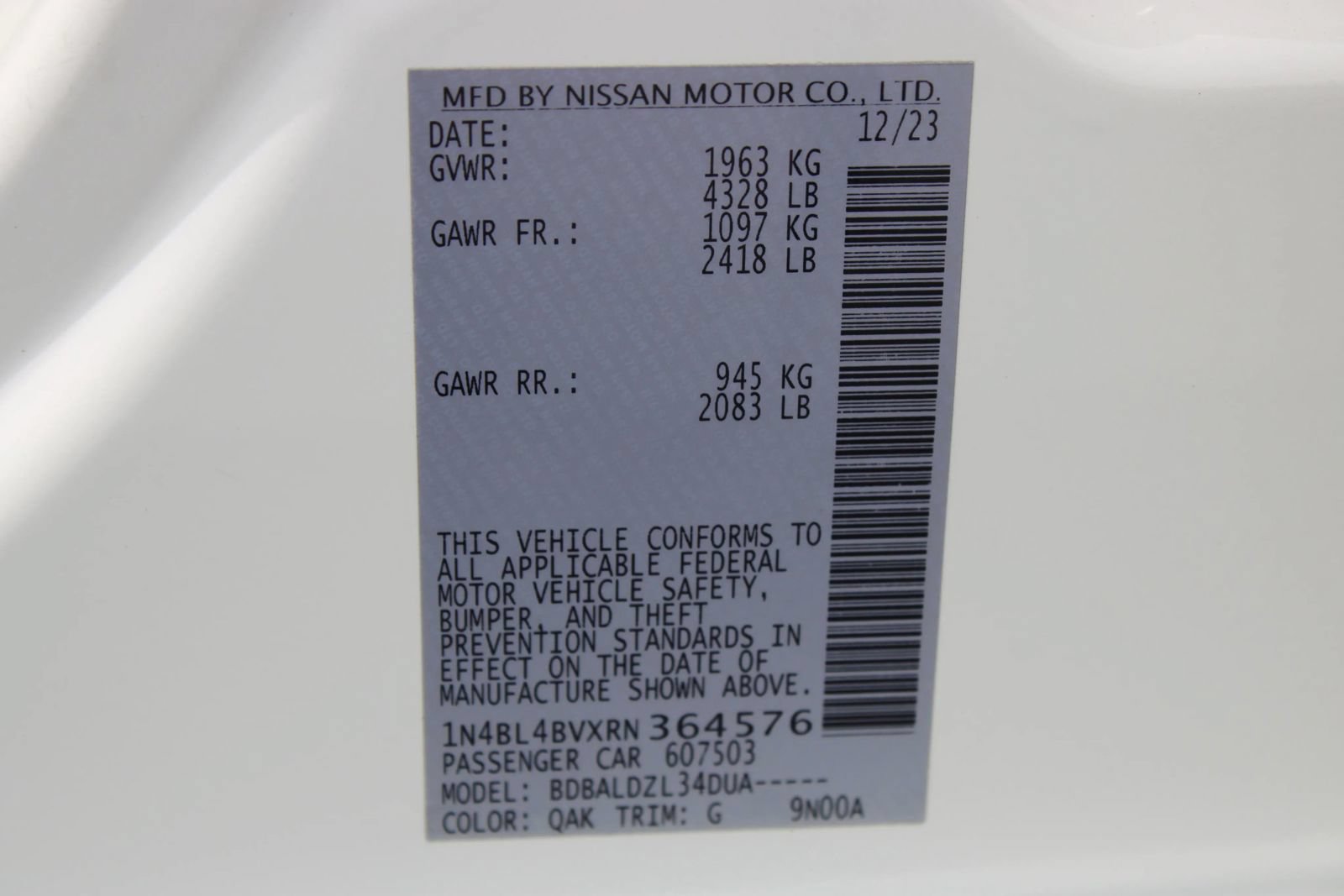 Used 2024 Nissan Altima 2.5 S FWD image 7