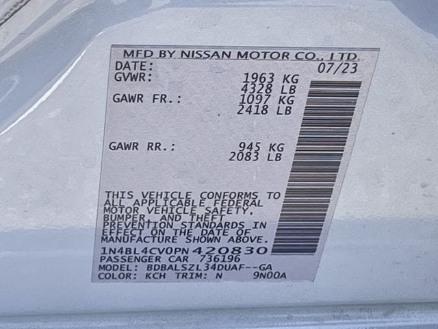 Used 2023 Nissan Altima 2.5 SR w/ SR Premium Package FWD image 27