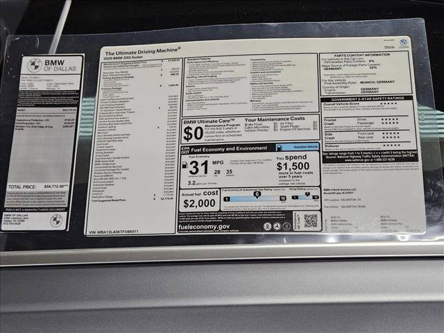 Used 2026 BMW 330i Sedan w/ Premium Package RWD image 17