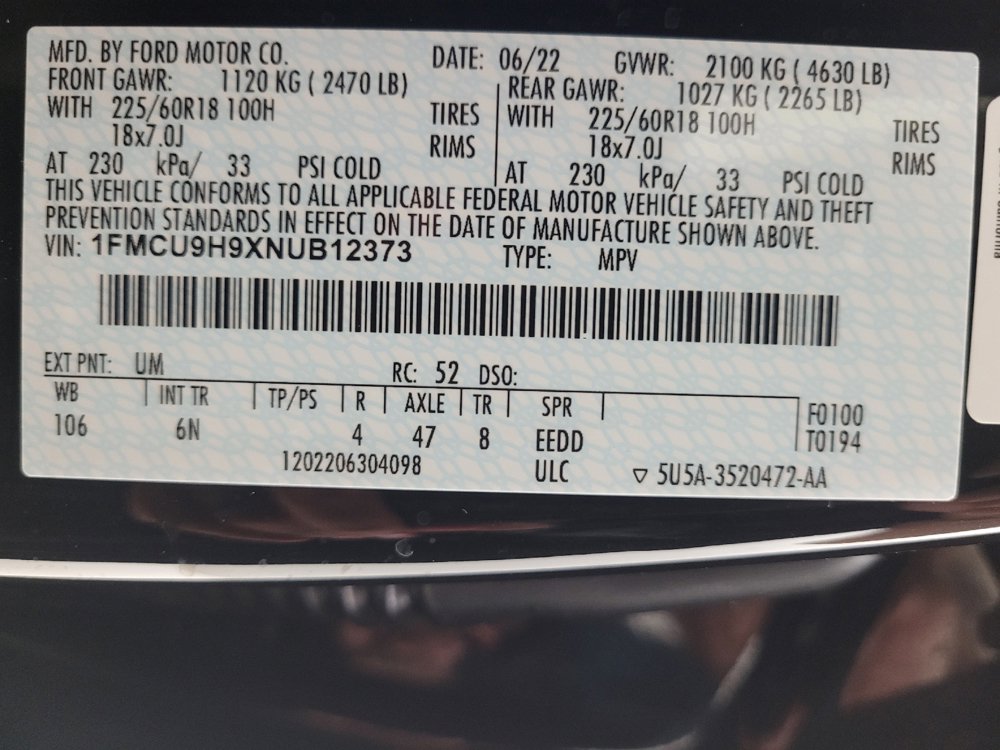 Used 2022 Ford Escape SEL AWD/4WD image 33