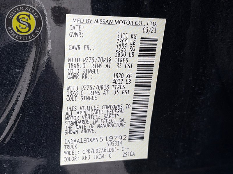 Used 2021 Nissan Titan PRO-4X AWD/4WD image 29
