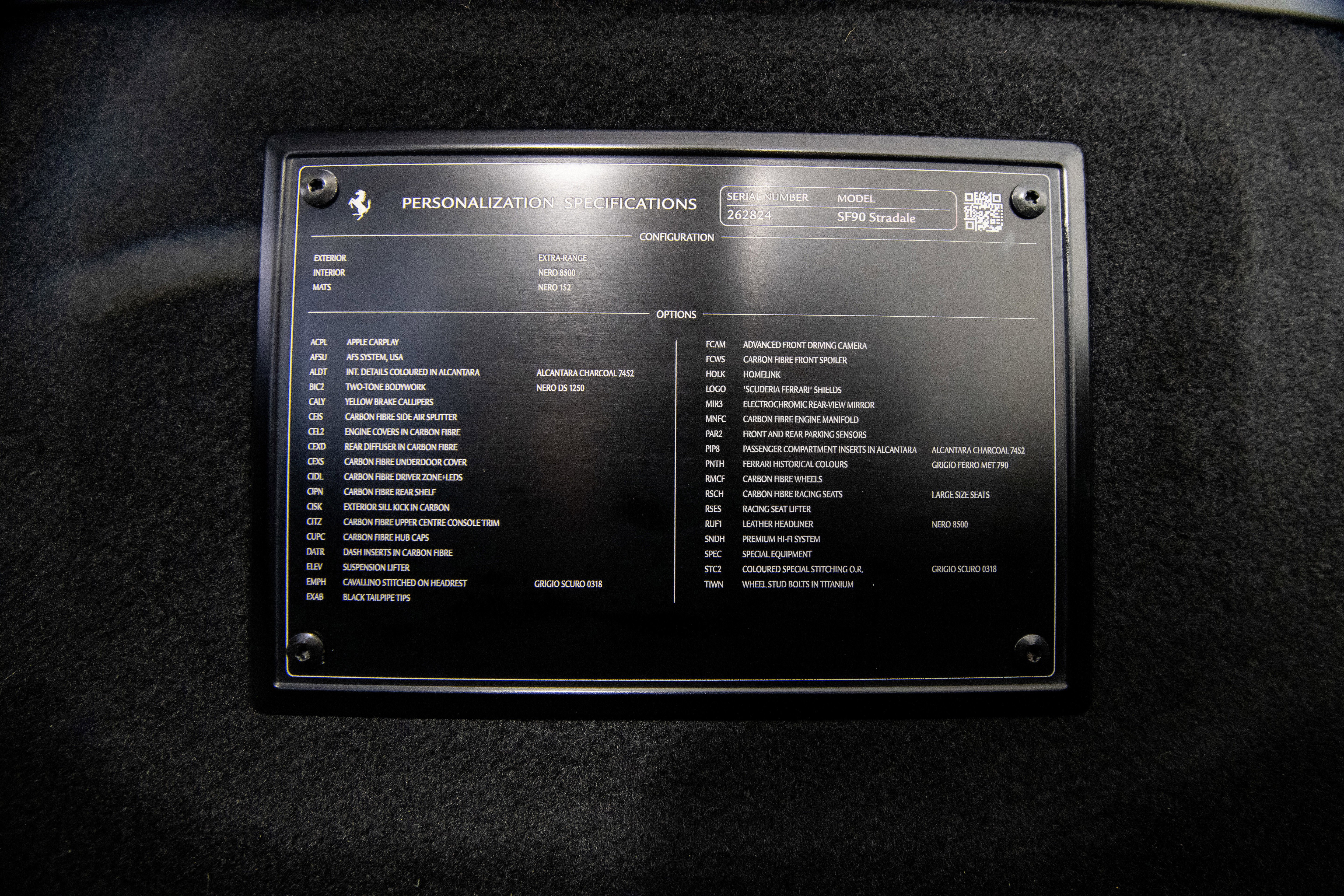 Certified 2021 Ferrari SF90 Stradale AWD/4WD image 20