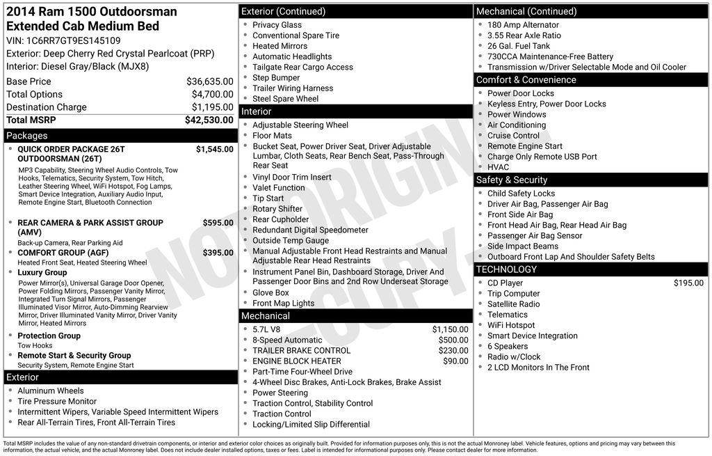 Used 2014 RAM 1500 Outdoorsman AWD/4WD image 42