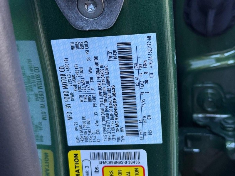 New 2025 Ford Bronco Sport Big Bend w/ Convenience Package image 18