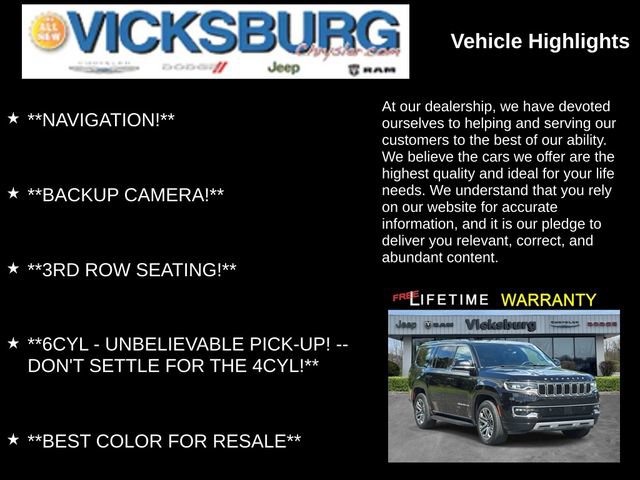 Used 2024 Jeep Wagoneer Series II w/ Flexible Seating Group AWD/4WD image 7