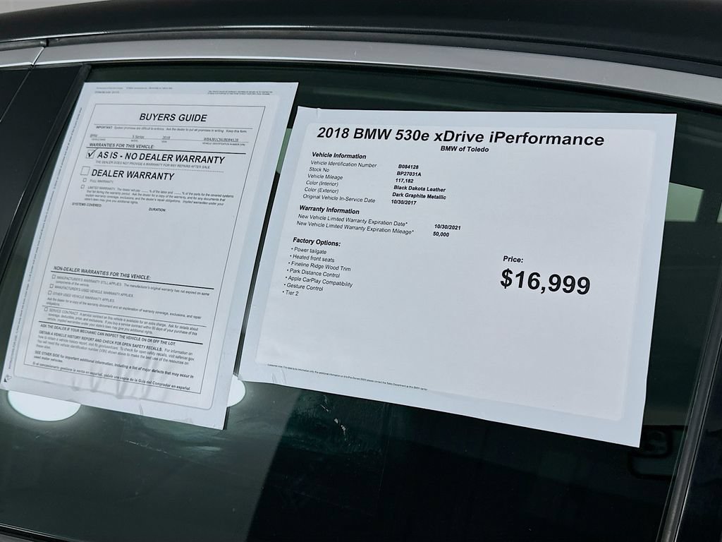 Used 2018 BMW 530e xDrive AWD/4WD image 12