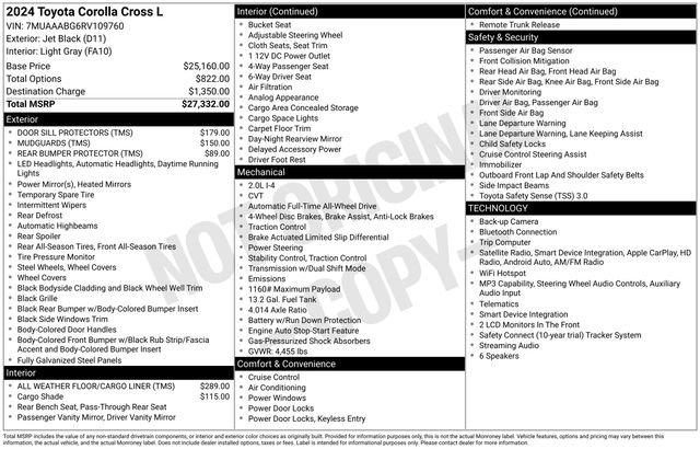 Certified 2024 Toyota Corolla Cross L AWD/4WD image 32