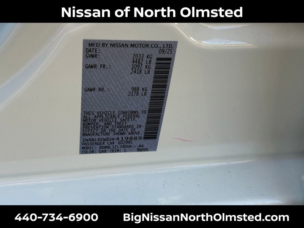 New 2025 Nissan Altima 2.5 SL image 21