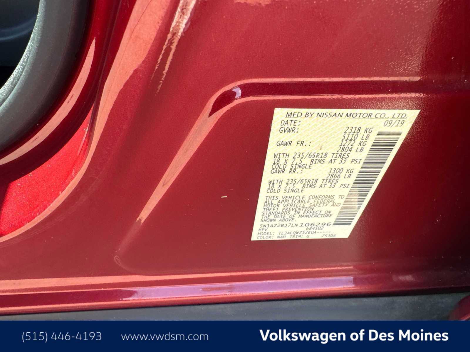 Used 2020 Nissan Murano SV image 22