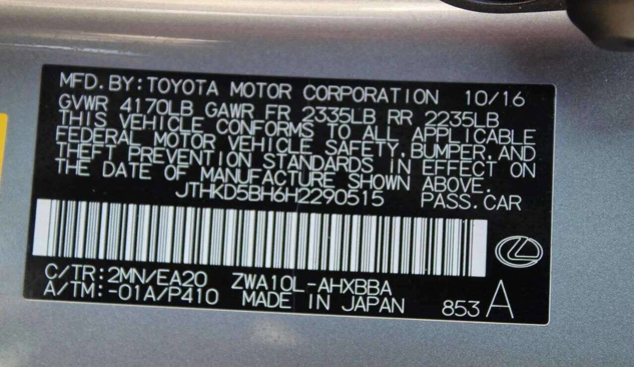 Used 2017 Lexus CT 200h image 28